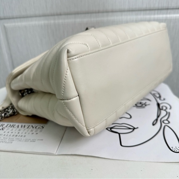 Authentic Saint Laurent paries white 2020Loulou leather bag - Picture 3 of 12